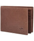 Men's Bellagio Collection Center Wing Bifold Wallet with Coin Pocket