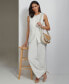 Women's Linen-Blend Collarless Vest