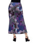 Women's Paisley Print Elastic Waist A Line Maxi Skirt