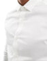 ASOS DESIGN formal easy iron slim fit poplin shirt in white