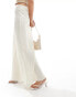 Y.A.S satin bias cut maxi skirt in luxe cream