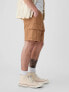 8" Linen-Cotton Cargo Shorts