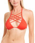 Sports Illustrated Swim Triangle Bikini Top Women's Red Xs