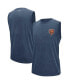 Men's Navy Chicago Bears Warm Up Sleeveless T-shirt