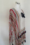 Пончо Fraas Tassel Trim Split Neck Poncho Ivory Multi