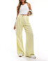 Reclaimed Vintage mensy wide leg trouser in linen look