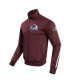 Men's Burgundy Colorado Avalanche Classic Chenille Full-Zip Track Jacket