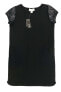 Joan Vass Womens Short Sleeve Black 2 Pocket Cotton Casual Shift Dress Size 2