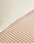 Duvet cover with narrow stripes