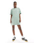 Vans centre vans logo t-shirt dress in light green