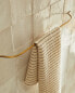 Golden bath towel rack