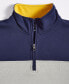 Men's Quarter-Zip Colorblocked Fleece Sweater, Created for Macy's