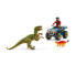 Schleich Prehistoric Animals Quad escape from Velociraptor - Boy/Girl - 4 yr(s) - Plastic - Multicolour