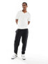 Hollister knitted polo with tipping in cream