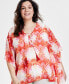 Plus Size Lacey Lush Lace-Up Poncho, Created for Macy's