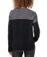 Cozy Extended Shoulder Color Blocked Sweater