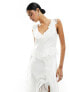 Forever New Bridal ruffle maxi dress in ivory