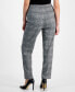 Petite Plaid Pull-On Pants