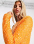 Kyo The Brand sequin one shoulder mini dress in orange