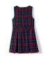 Girls School Uniform Plaid Jumper Dress Top of Knee