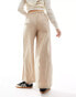 French Connection lightweight linen blend wide leg trousers in cream