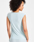 Petite Twist-Neck Cutout Sleeveless Top