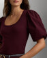 Women's Stretch Cotton Balloon-Sleeve Tee