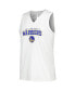 Women's White Golden State Warriors Paisley Peekaboo Tank Top