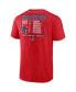 Men's Red Ole Miss Rebels 2022 NCAA Men's Baseball College World Series Champions Signal Schedule T-shirt