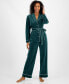 Women's 2-Pc. Velvet Shawl-Collar Pajamas Set, Created for Macy's