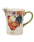 Floral Rooster Pitcher