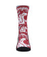 Men's and Women's Socks Washington State Cougars Allover Logo and Paint Crew Socks