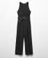 Women's Belt Long Jumpsuit