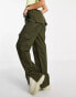 Signature 8 multi pocket cargo trousers in khaki