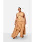 Plus Size Anaya Plisse Maxi A Line Skirt