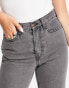 Topshop Dad jeans in smoke grey