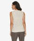 Petite Crewneck Sleeveless Knit Top