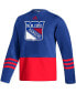 Men's Royal New York Rangers Logo Aeroready Pullover Sweater