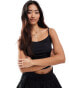 Stradivius STR open back vest top in black