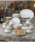 Crestwood Platinum 50 Pc. Dinnerware Set, Service for 8