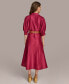 Donna Karan Women's Elbow-Sleeve Belted Shirtdress