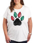 Plus Size Paw Lights Graphic T-shirt