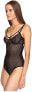 Else 168891 Womens Hidden Layer Underwire Full Cup Bodysuit Black Size Medium