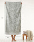 Distressed Leaves Turkish Cotton Bath Towel, 54" x 28"