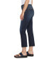 Women's Ruby Mid Rise Straight Cropped Jeans