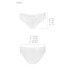 Höschen mit breitem Gummiband und Spitze PANTIES PS001 white - Passion S (42)