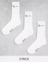 Karl Kani 3 pack signature socks in white