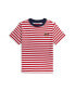 Toddler and Little Boy Sailing-Flag Striped Cotton Jersey Tee