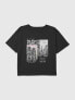 Kids Paris Photography Graphic Boxy Crop Tee