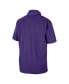 Men's Purple LSU Tigers Coaches Quarter-Zip Short Sleeve Jacket